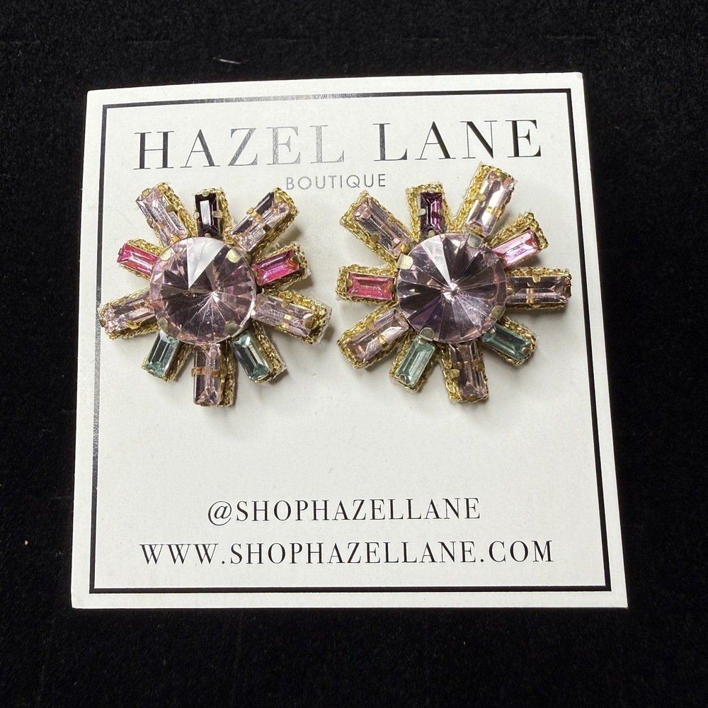 Hazel Lane Gemstone Earrings Costume Jewelry NWT